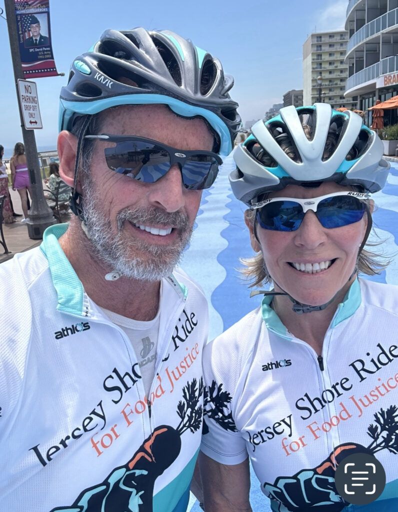 The Jersey Shore Ride For Food Justice Polli and michael ride for food justice vertical