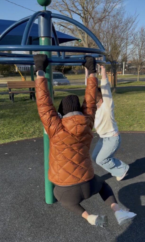 Hanging in the park