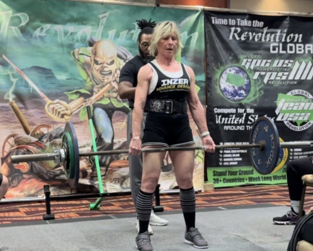 Polli age 71 powerlifting deadlift RPS