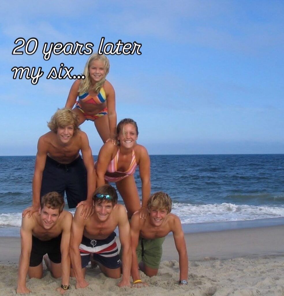 A Mom's legacy. Having the feels. 6 kids pyramid