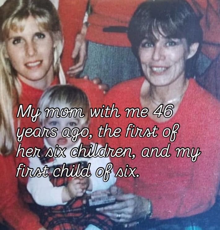 A Mom's legacy. Having the feels. me mom and adam 1